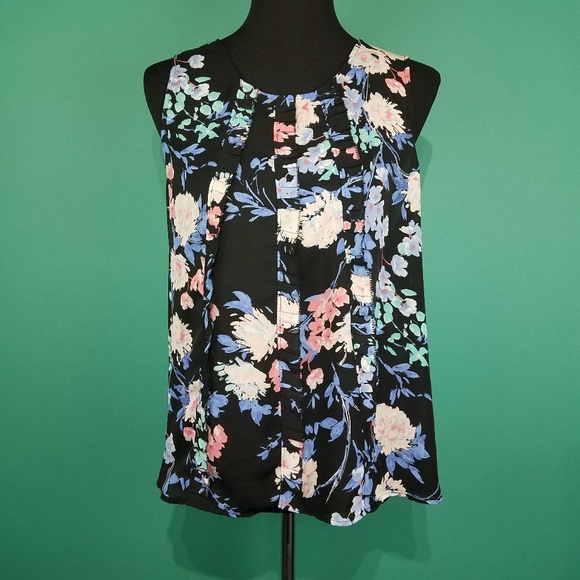 Elle Tops - Elle Sleeveless Floral Blouse